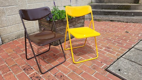 Paire chaises pliantes - de,