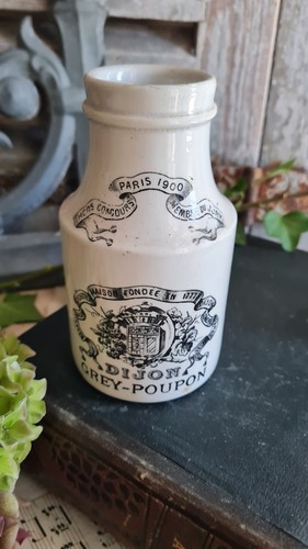 Ancien pot moutarde faience - ancien,