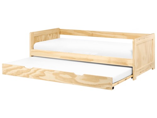 Lit gigogne bois pin - lit,