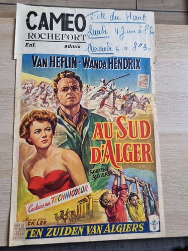 Affiche ancienne cinéma - , belge
