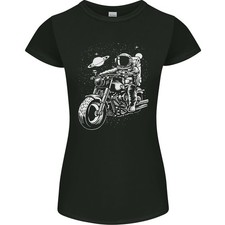 Astronaute Motard Dans L'Espace T-Shirt Femme Petite