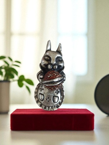 Figurine chat étain - figurine, en