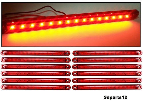 12x 24v led - 12/24v, rouge
