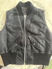 BLOUSON FEMME SANS MANCHE VINTAGE AVIREX BELLE USA STYLE MOTO AVIATEUR TAILLE M