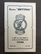 Vélo : ancien catalogue