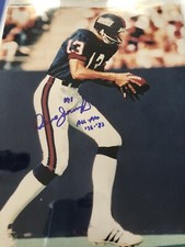 Dave Jennings All Pro New York Giants Kicker Number 13 Signed 8 x 10