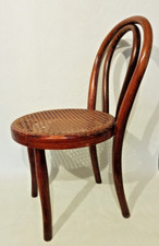 Chaise enfant vers 1890 style THONET  BISTROT bois courbé et CANNAGE FAUTEUIL