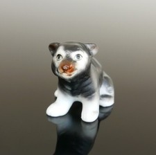Figurine Ancienne Ours Miniature, Sujet Porcelaine 25 x 35mm, Bibelot Japon 1960