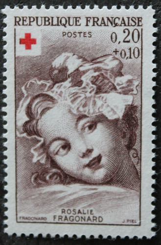 Timbre france croix - timbre, croix-rouge
