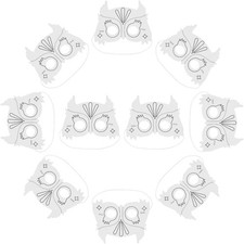  10 Pcs Masque En Papier Masques Bricolage De Carnaval Pour Enfants