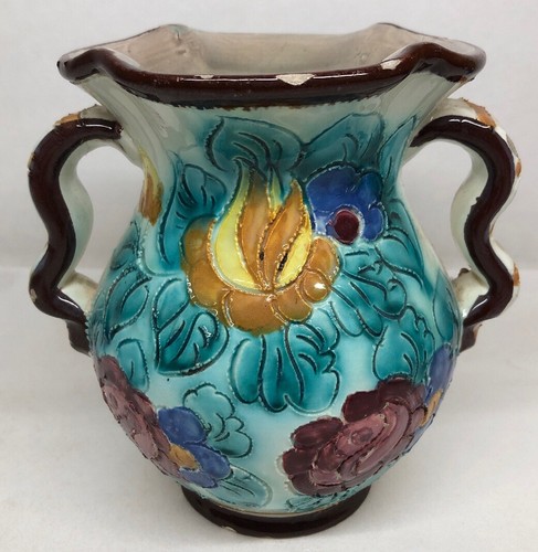 Vase ansé décor floral - ansé,