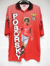 Maillot POBORSKY n°7 BENFICA shirt vintage jersey collection trikot XL