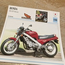 Honda 650 NTV Revere NTV650 1988 carte moto collection Atlas Japon