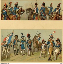 Albert Racinet Costume Historique France Soldat Cavalier Mousquet Baïonnette Ta