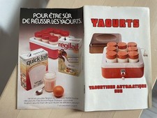 NOTICE LIVRE DE RECETTE POUR POTS YAOURTS POUR YAOURTIÈRE SEB VINTAGE ORANGE 2