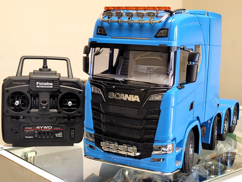 Built tamiya 14 scania - built, r/c
