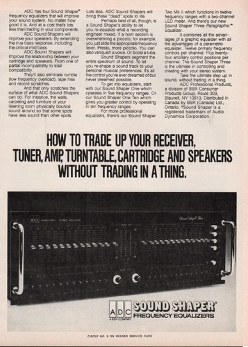 Adc sound shaper equalizers - sound,