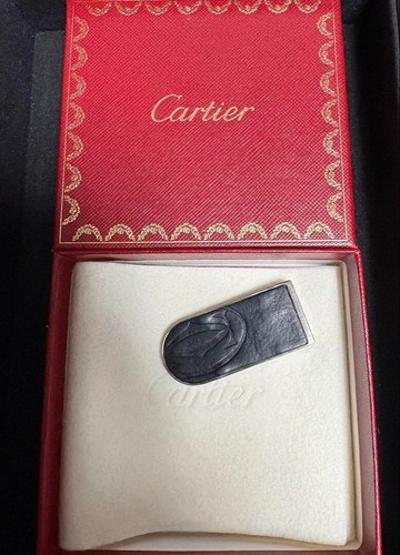 Pince billets cartier motif - à,