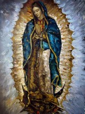 tableau portrait vierge Marie