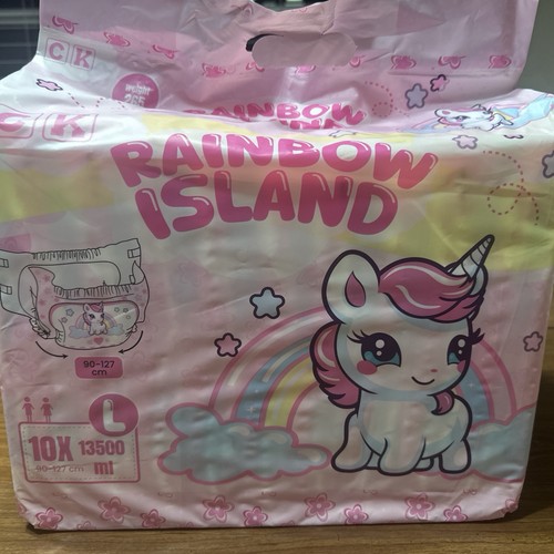 Rainbow island adult diapers - rainbow,