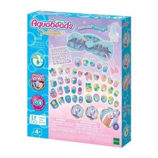 Mon kit de manucure - AQUABEADS - Licorne - 40 ongles - Stickers