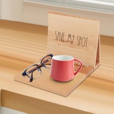 Support de livre triangulaire en bois pour coin de lecture, cadeau