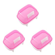 3X Rose Blanc Petits Hamsters
