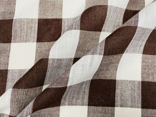 Tissu lin carreaux - à, vichy