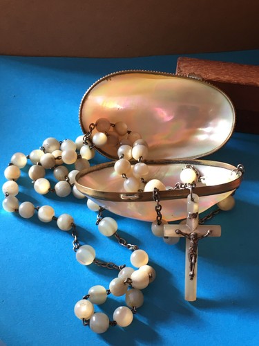 Chapelet ancien avec boite - chapelet,
