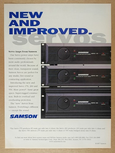 1997 samson servo 170 - 170, 550