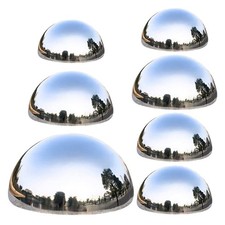 Lot de 7 boules réfléchissantes de jardin en acier inoxydable pour pelouse