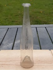 TRES RARE petite bouteille spiralé 18ème ancienne verre soufflé Twirled bottle