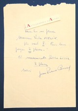 ● Jean Pierre CASSEL acteur - Victor MELIK - Sabine LITIC - billet autographe