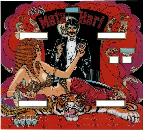Bally mata hari pinball - hari,