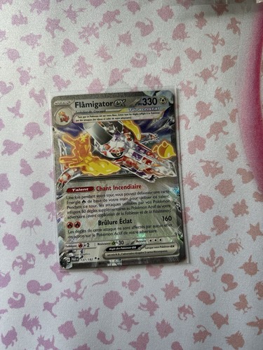 Carte pokémon flâmigator - carte,