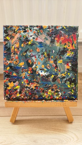 Tableau peinture abstraite - peinture,