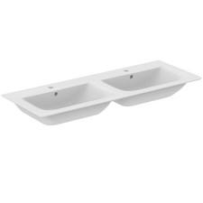 Lavabo double meuble Ideal Standard Connect Air 1240 mm, 1 trou de robinetter...