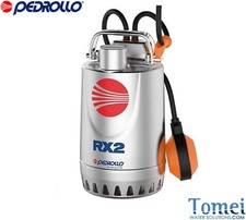 Pompe vide cave de relevage Pedrollo RXm4 avec flotteur INOX grand débit 0,75kW