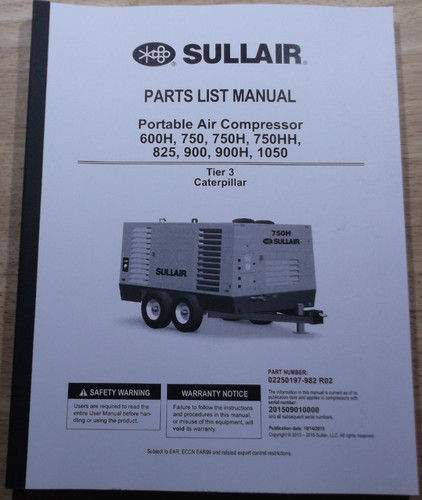 Sullair 600h 750 825 - 750,