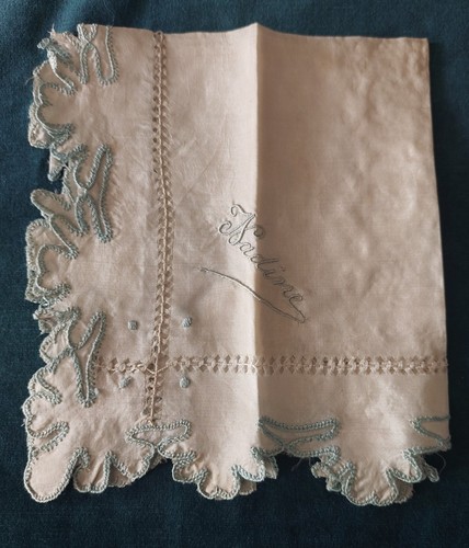 Pochette ancienne pongé de - pochette,