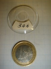 ANCIEN VERRE AVEC PLAT POUR MONTRE COQ DE DIAMETRE 34,6 MM - N°346