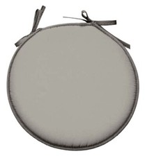 Coussin de chaise rond gris -