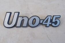 Vintage FIAT UNO 45 monogram emblem badge sign car old automobile vtg France