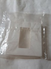 Plaque simple 1 module Blanche