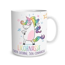 Mug licornasse 50 % licorne