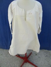 Chemise ancienne N°235 femme homme grand mère  lin chanvre nuit robe T bon état