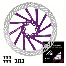 Disque de frein Vélo Avant / Arrière Violet 203mm Bucklos