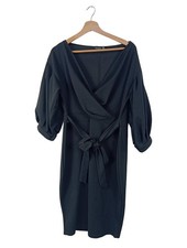 BOOHOO Robe portefeuille Dames Robe T EU 48 bleu élégant