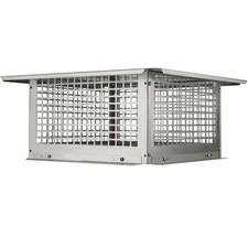 Chapeau de Cheminée 432mm Acier Inoxydable 304 Pare-Vent Pluie Base Carrée