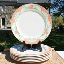 Lot de 6 grandes assiettes